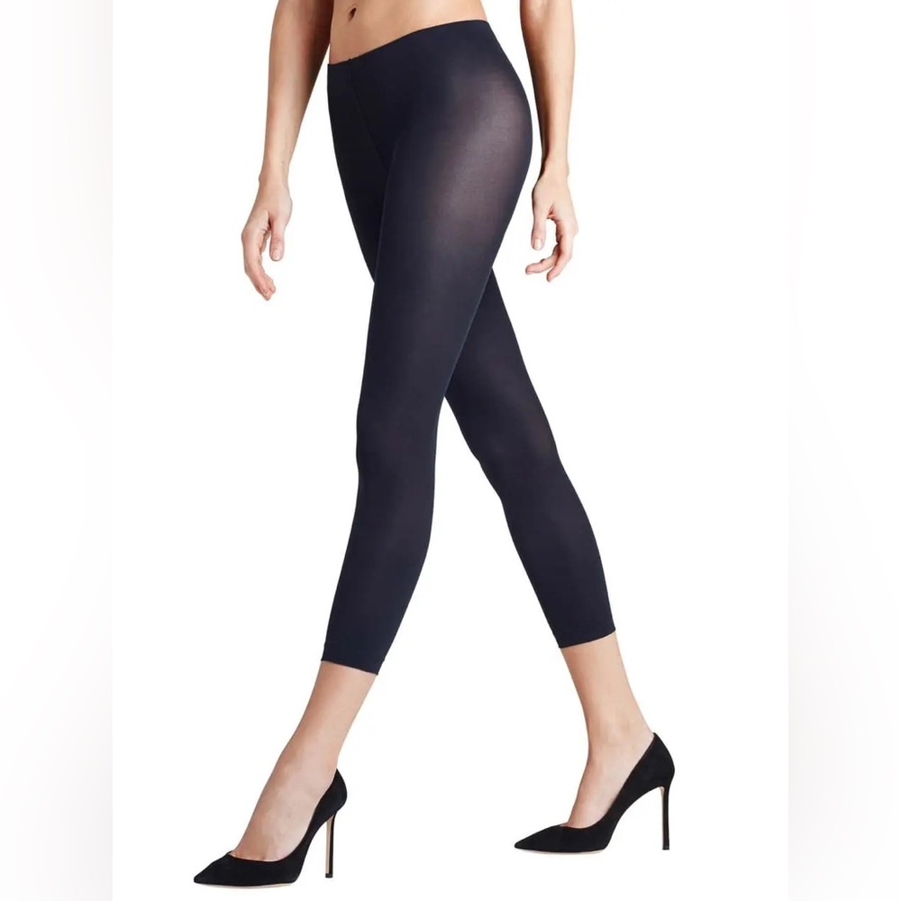 Falke Pure Matt 50 Denier Capri Leggings/Tights in Cayenne NWT Size Medium